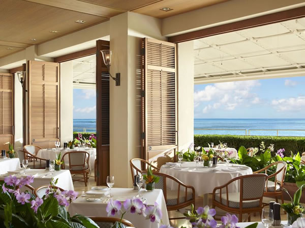 海の見えるレストラン画像