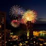 ハワイといえば毎週金曜日の花火の写真